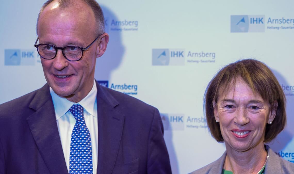 Friedrich Merz und seine Frau Charlotte (Archivbild).