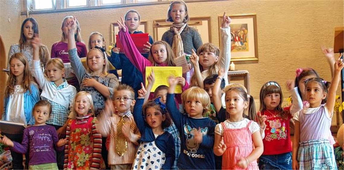 Fröhliche Kinder – hier bei einer Erntedank-Veranstaltung der Paul-Gerhardt-Gemeinde – sind ein hohes Gut. Deshalb bemüht sich auch die Stadt Mühlacker verstärkt um junge Familien.Archivfoto: Filitz