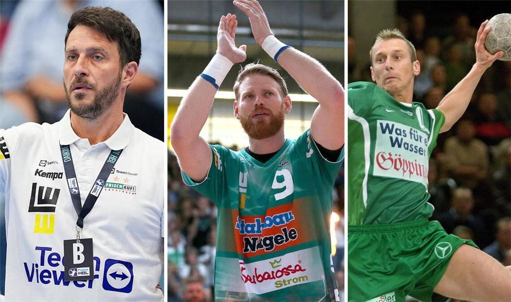 Für Frisch Auf im Einsatz: Ben Matschke, Manuel Späth, Matthias Dudium (v.li.).
