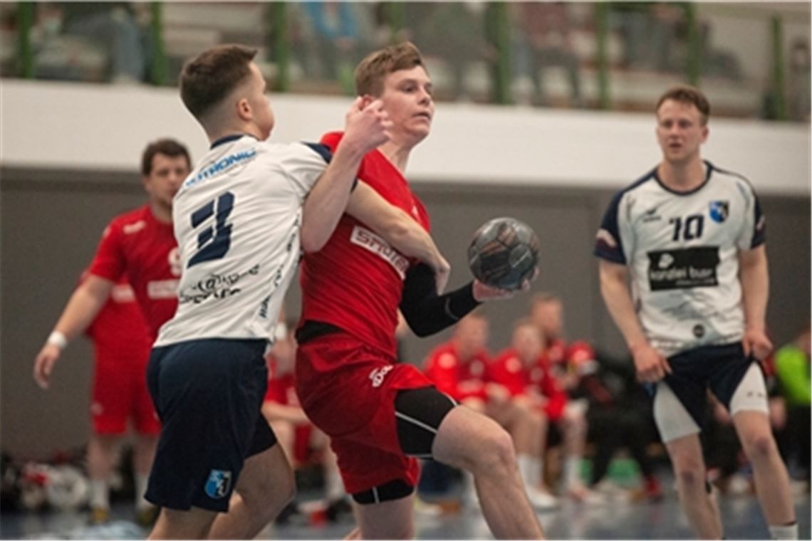 Blau-Gelbe und TSV spielen in gleicher Halle Für Knittlingen geht es am Sonntagabend – wie hier am 20. Februar – wieder gegen den SV Langensteinbach. Foto: Fotomoment