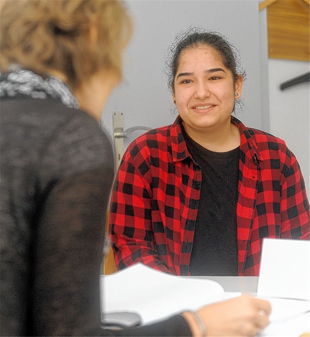 Schüler üben Vorstellungsgespräche