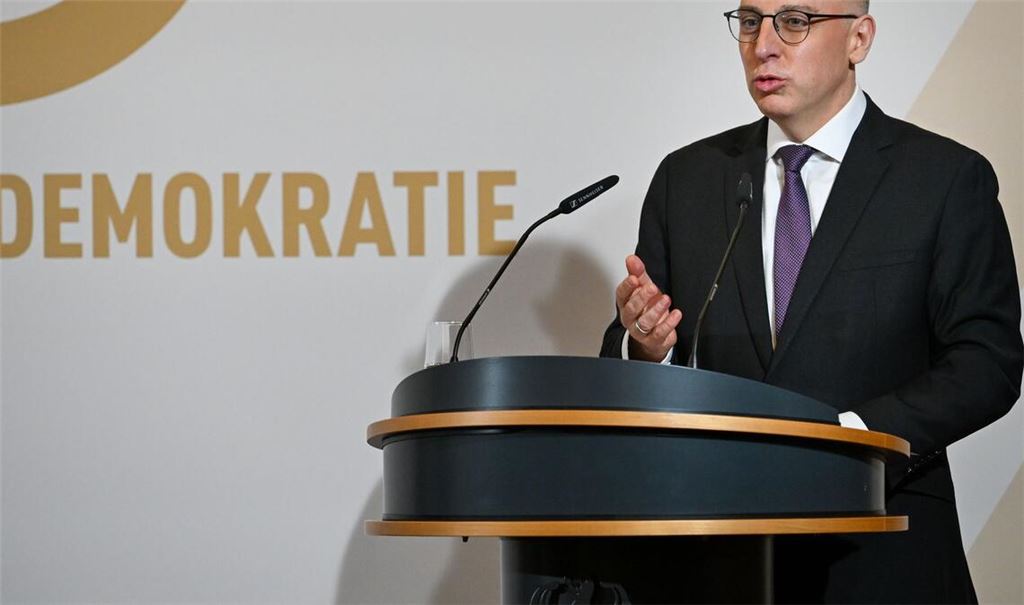 Für Sinan Selen war es gleichzeitig seine Antrittsrede als Präsident des Bundesamts für Verfassungsschutz.