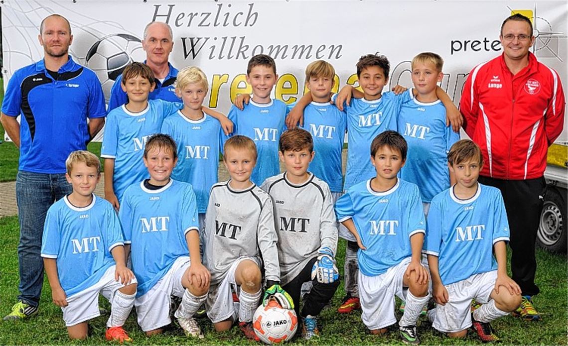 Für diese Jungs suchen wir Nachfolger: die regionale Mühlacker-Tagblatt-Auswahl des letztjährigen Pretema Cup.