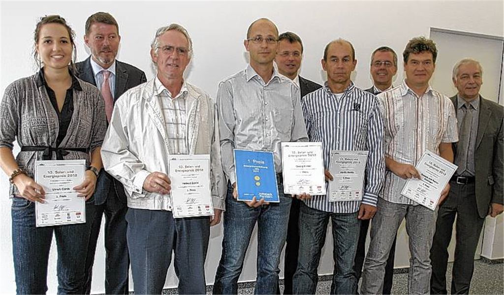 Für ihren Sanierungseinsatz gewürdigt: die Solar- und Energiepreisträger. 