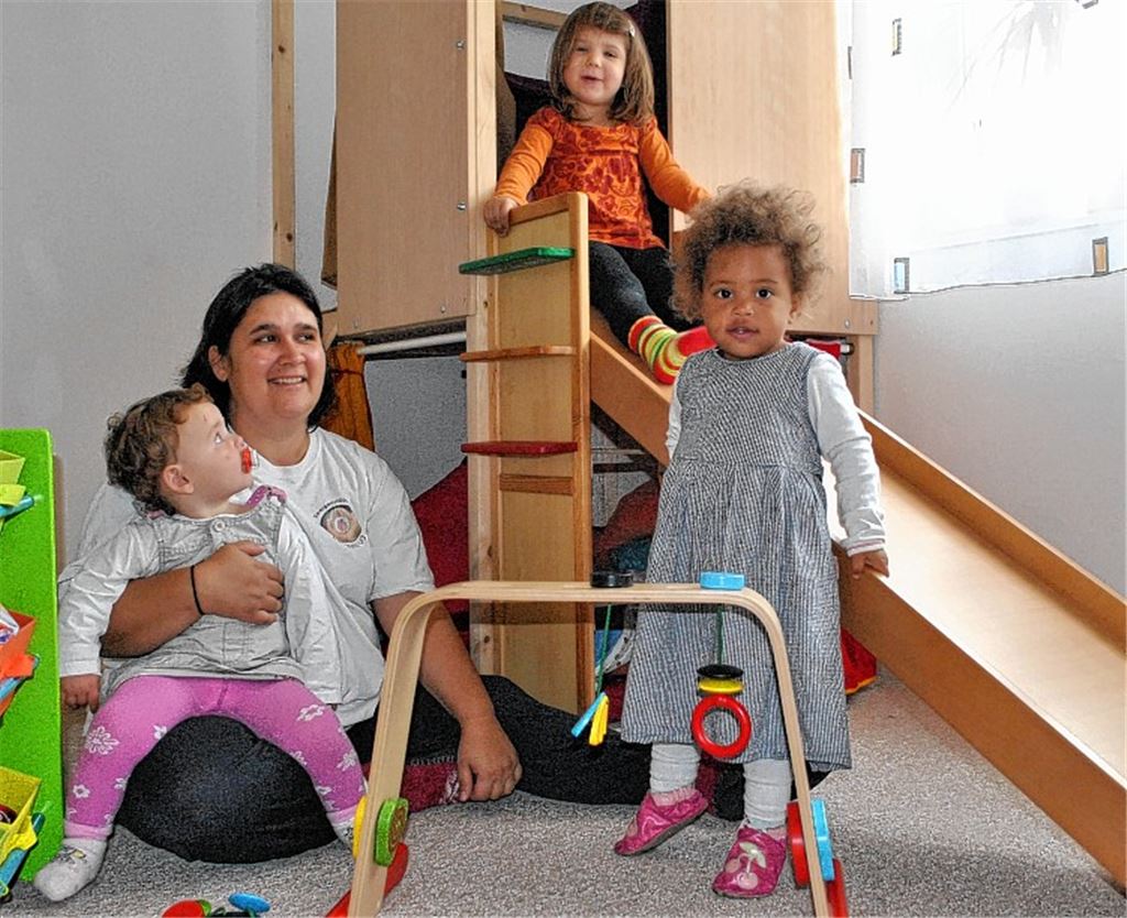 Für individuelle Kinderbetreuung steht das „Zwergenstübchen“ von Nicole Tzanawaris für Mädchen und Jungen unter drei Jahren.Foto: Stahlfeld