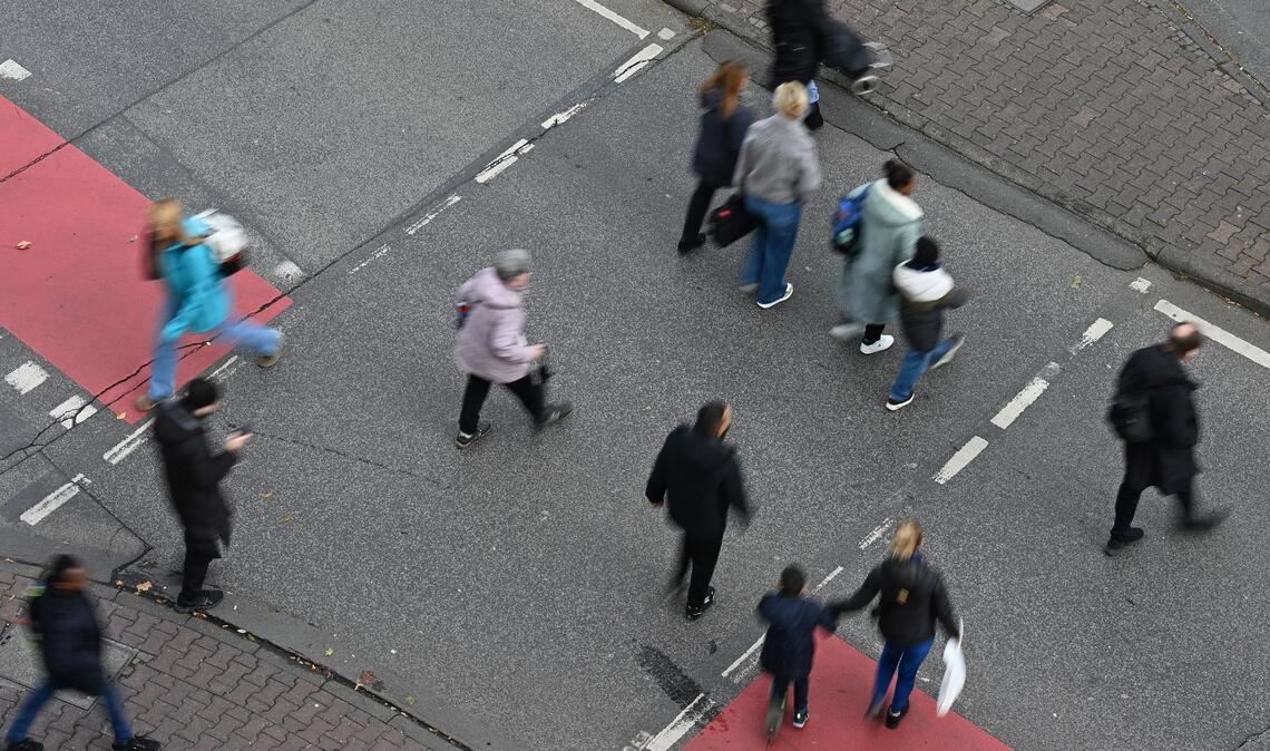 Fußverkehr gewinnt an Bedeutung. (Illustration)