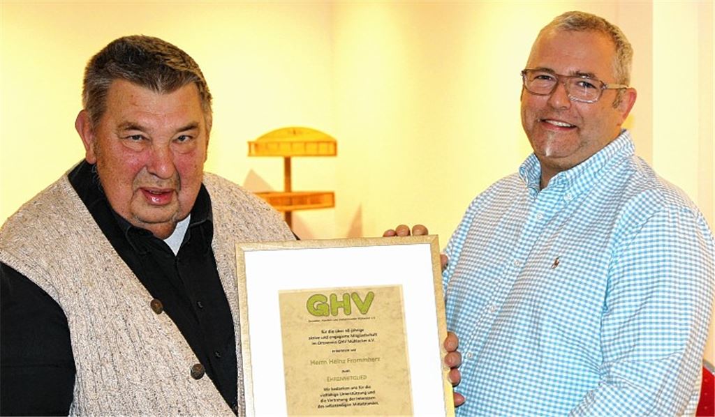 Frommherz wird Ehrenmitglied