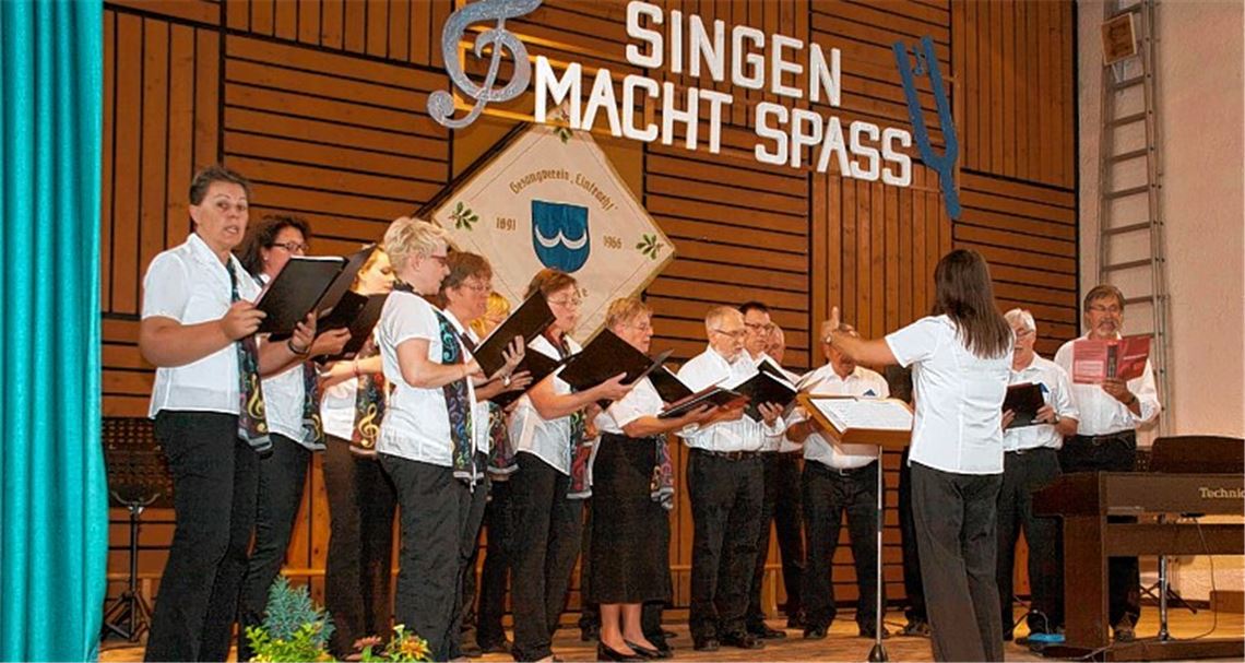 Gastgeber Ton-SCHMIE.de in Aktion beim Treffen junger Chöre. Foto: Wendelstein