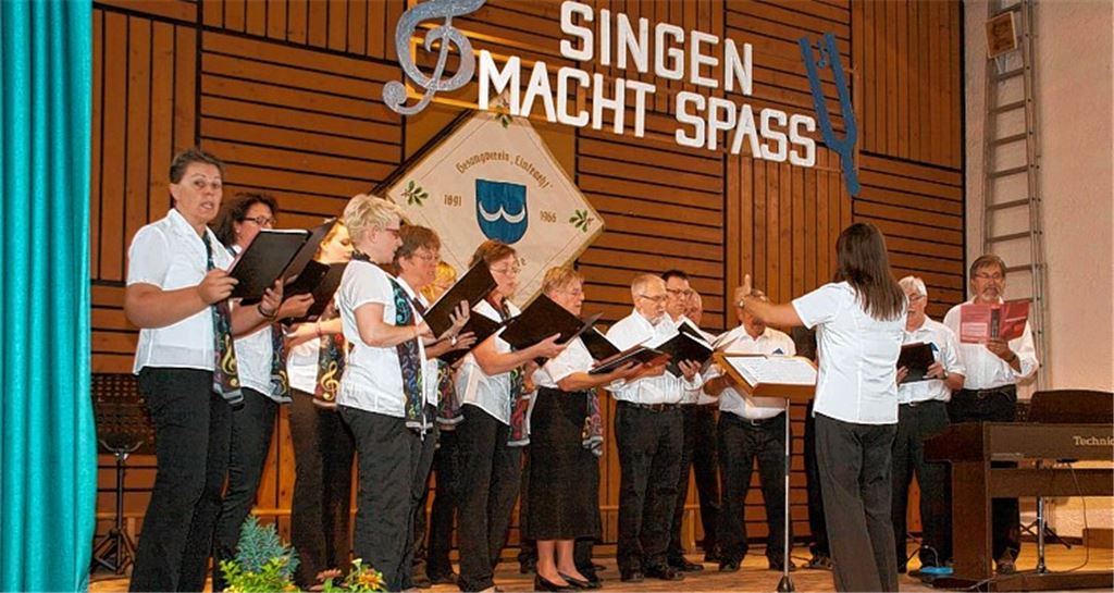 Gastgeber Ton-SCHMIE.de in Aktion beim Treffen junger Chöre. Foto: Wendelstein