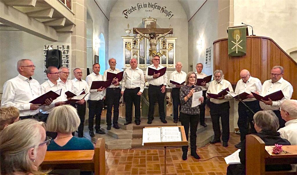 Gastgeber: der Männerchor des Gesangvereins „Liederkranz“. Foto: privat