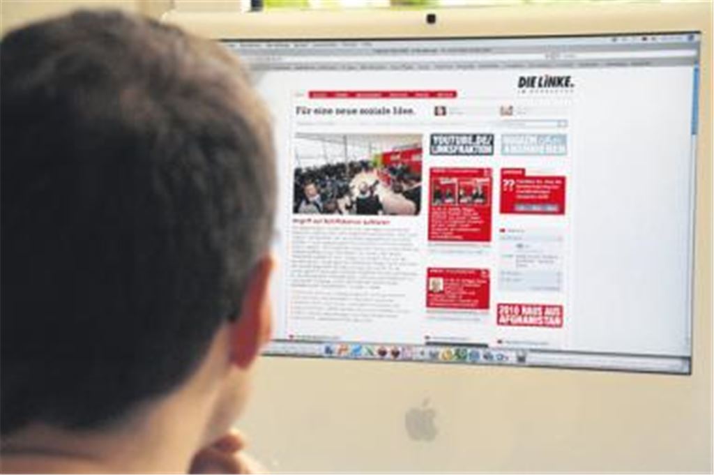 Gefragt: Der Internet-Auftritt der Linksfraktion im Deutschen Bundestag informiert über die Rückkehr der Abgeordneten.
Foto: Eigner