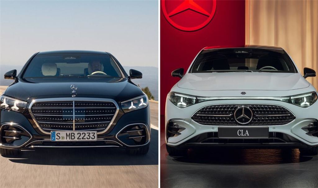 Gefragt in ihren Segmenten (v. li.): Die Mercedes-Modelle S-Klasse (Oberklasse) und CLA (Mittelklasse).
