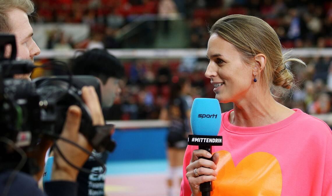 Gefragte Gesprächspartnerin: Kim Renkema, die neue Geschäftsführerin der Volleyball-Bundesliga.