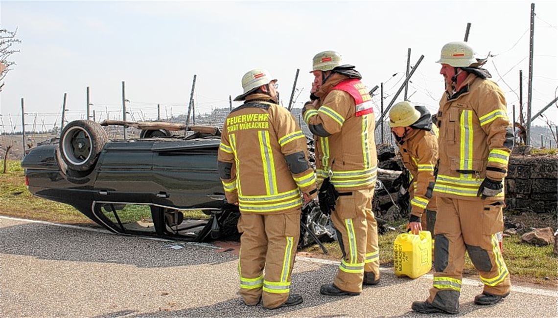 Gefragte Rettungskräfte: Die Mühlacker Feuerwehr ist nicht nur bei zahlreichen Bränden im Einsatz, sondern auch bei schweren Verkehrsunfällen.Foto: Recken