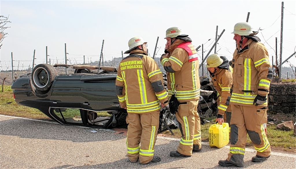 Gefragte Rettungskräfte: Die Mühlacker Feuerwehr ist nicht nur bei zahlreichen Bränden im Einsatz, sondern auch bei schweren Verkehrsunfällen.Foto: Recken