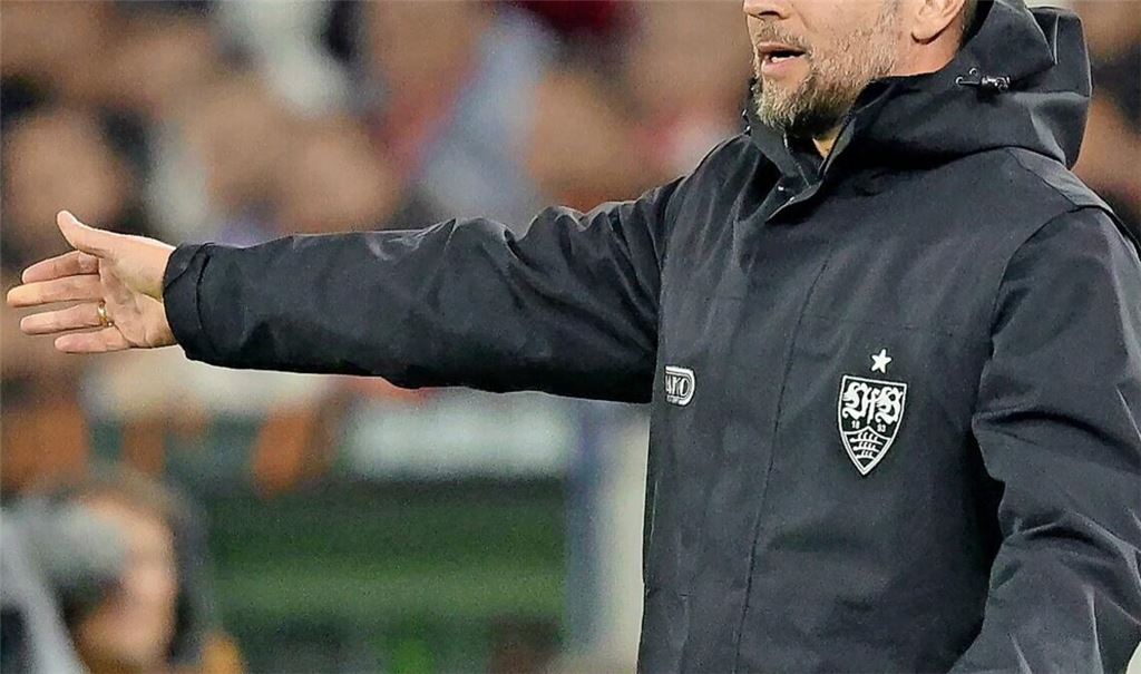 Gegen Porto engagiert an der Seitenlinie: VfB-Trainer Sebastian Hoeneß