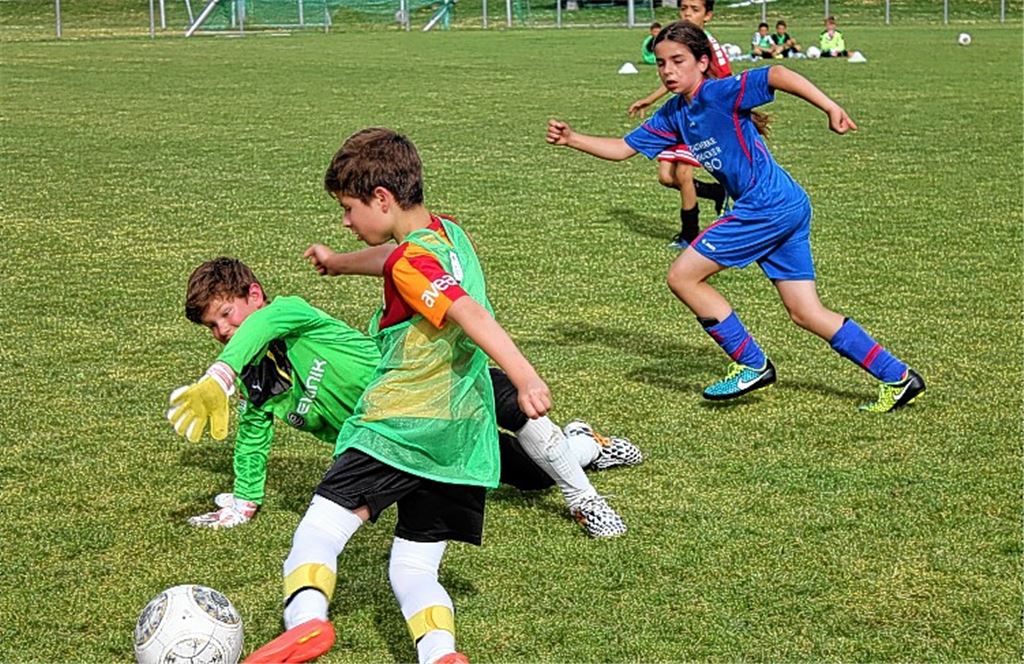 Gegen die E-Jugend des TSV Ötisheim hat der 2004er Jahrgang jetzt ein Freundschaftsspiel ausgetragen. Drei Spieler aus Ötisheim genießen mittlerweile das Zusatztraining beim DFB.