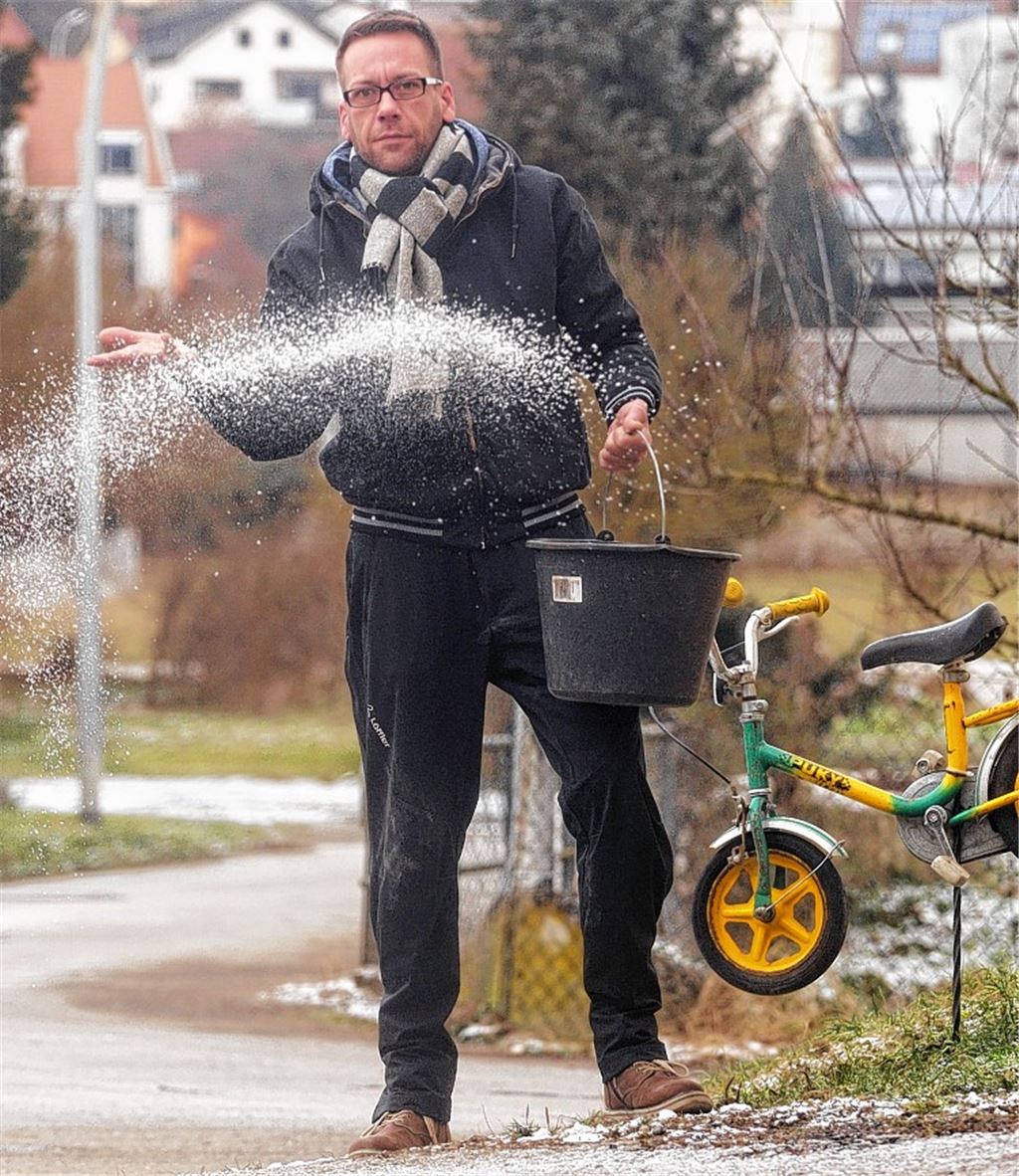 Salz ist nur bei Eisglätte erlaubt