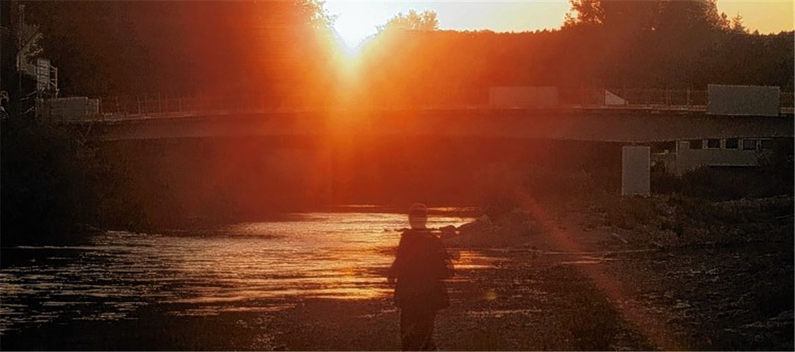 Geheimnisvoll: Ein freier Journalist wird Zeuge merkwürdiger Vorgänge an der Enz. Aus diesem Szenario entwickelt Carmen Mayer ihren Kurzkrimi „Katzengold“.