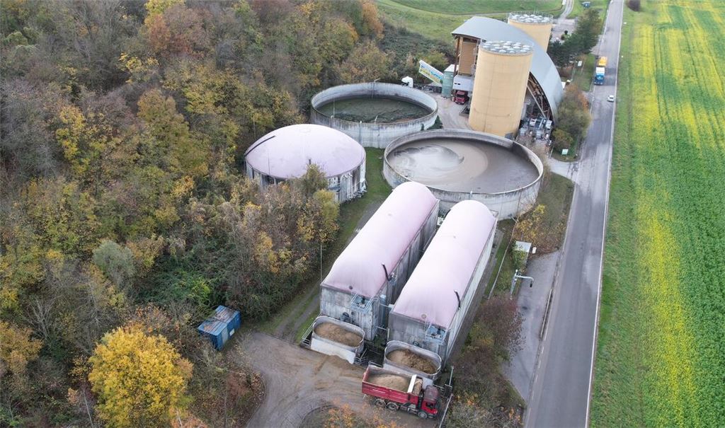 Gehört jetzt den Stadtwerken Mühlacker: die frühere Biogasanlage der Unomondo KWK GmbH&Co.KG in Pforzheim. Foto: Stadtwerke/Gutjahr