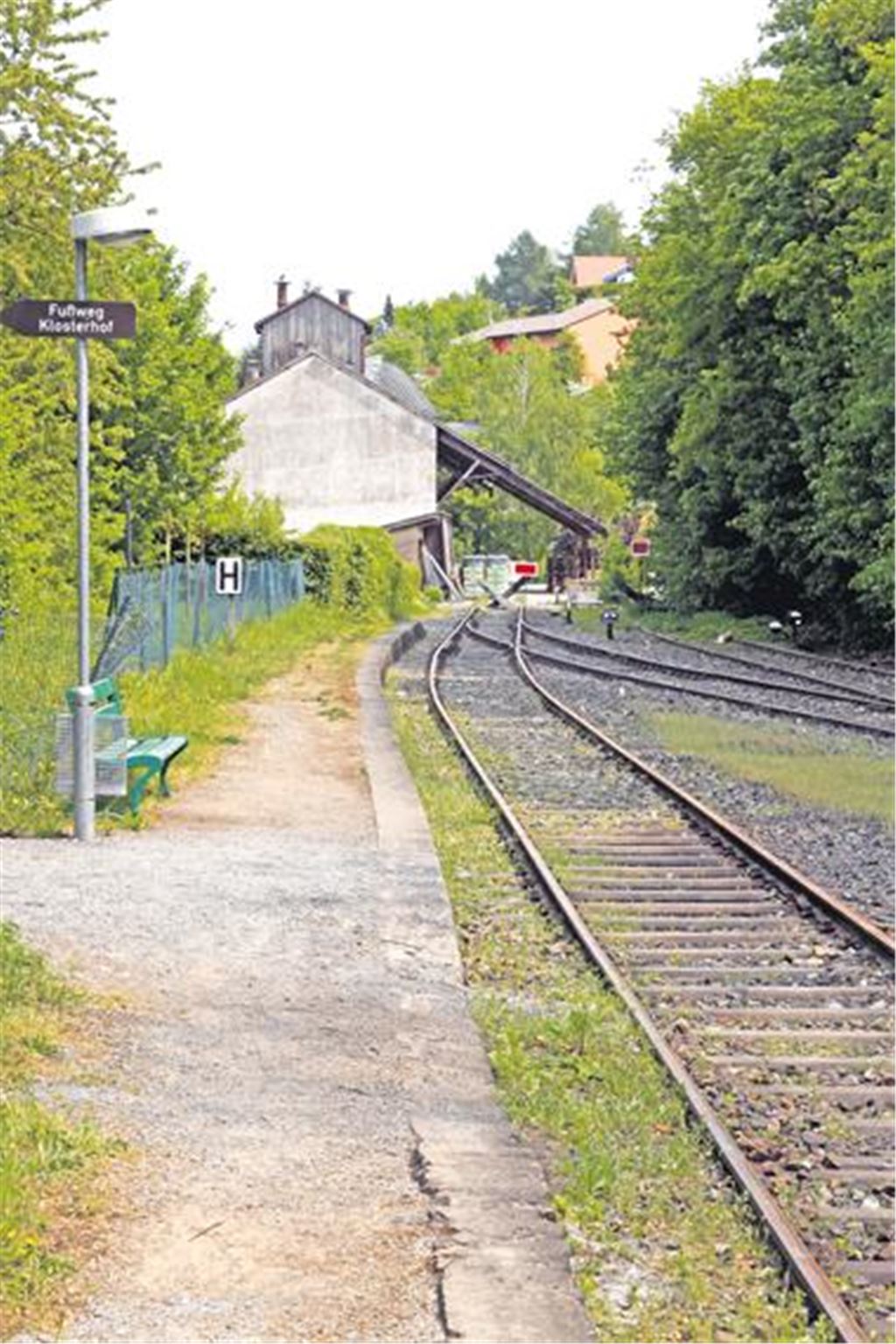 Geht es nach dem Willen der Maulbronner Bürgerinitiative, soll auf dem Stichgleis ein regelmäßiger Stadtbahnverkehr aufgenommen werden. Dieser sei auch für die Vermarktung des MWK-Areals eine Chance. 
Foto: Hansen