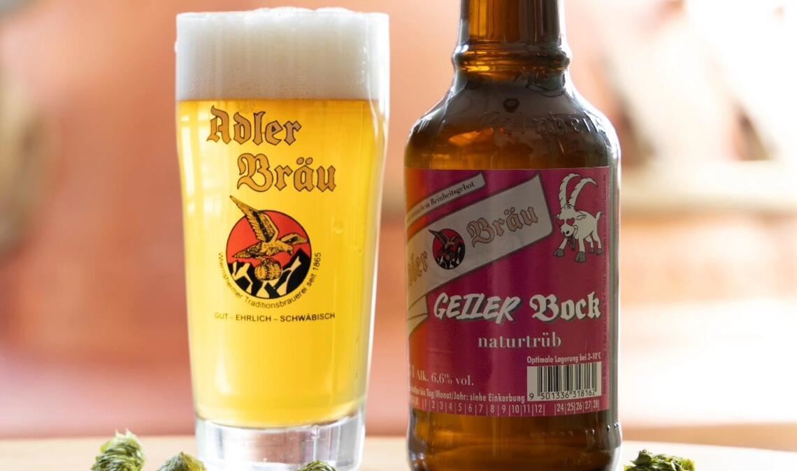 „Geiler Bock“: Adler Bräu stellt sein neues Jahrgangsbier vor. Foto: privat