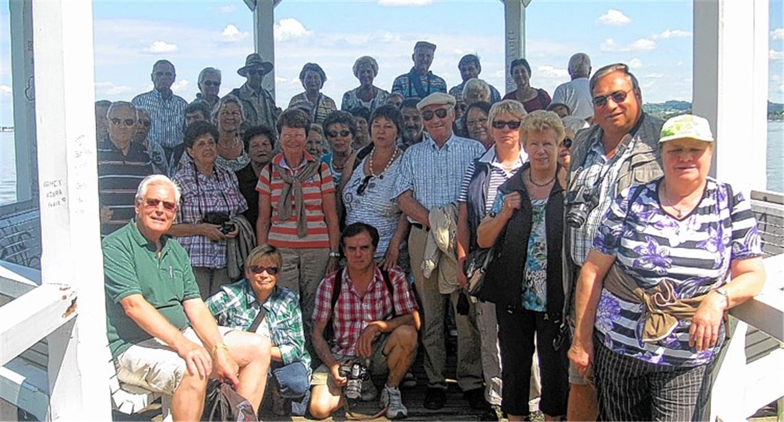 Gemeinsam unterwegs: 43 Obst- und Gartenbaufreunde aus der Region.