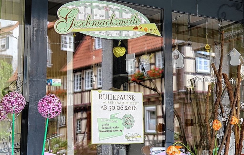 Pause in der Geschmacksmeile