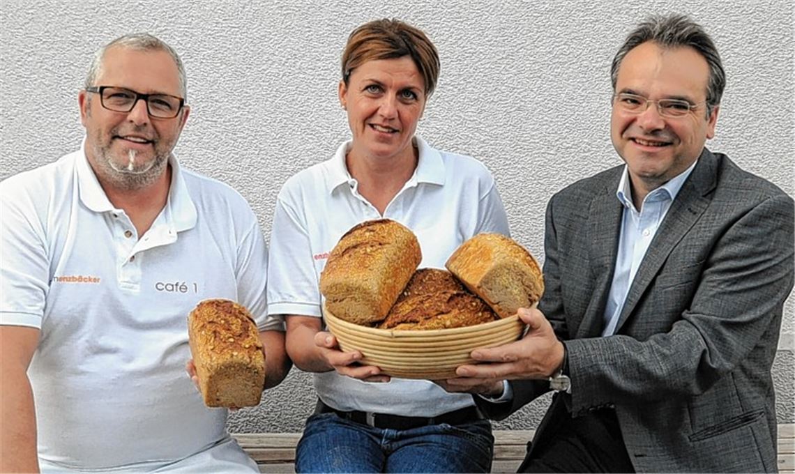 „Generationenbrot“: das Ehepaar Slobodkin und Markus Schellinger.