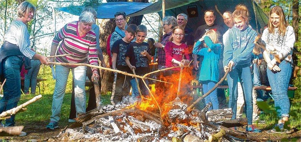 Heißer Einsatz für die Dorfgemeinschaft