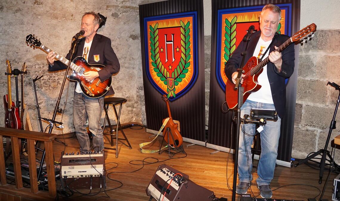 Geniales Duo: Heiner „Heinrich“ Reiff (li.) und Ernst Mantel. Foto: Bastian