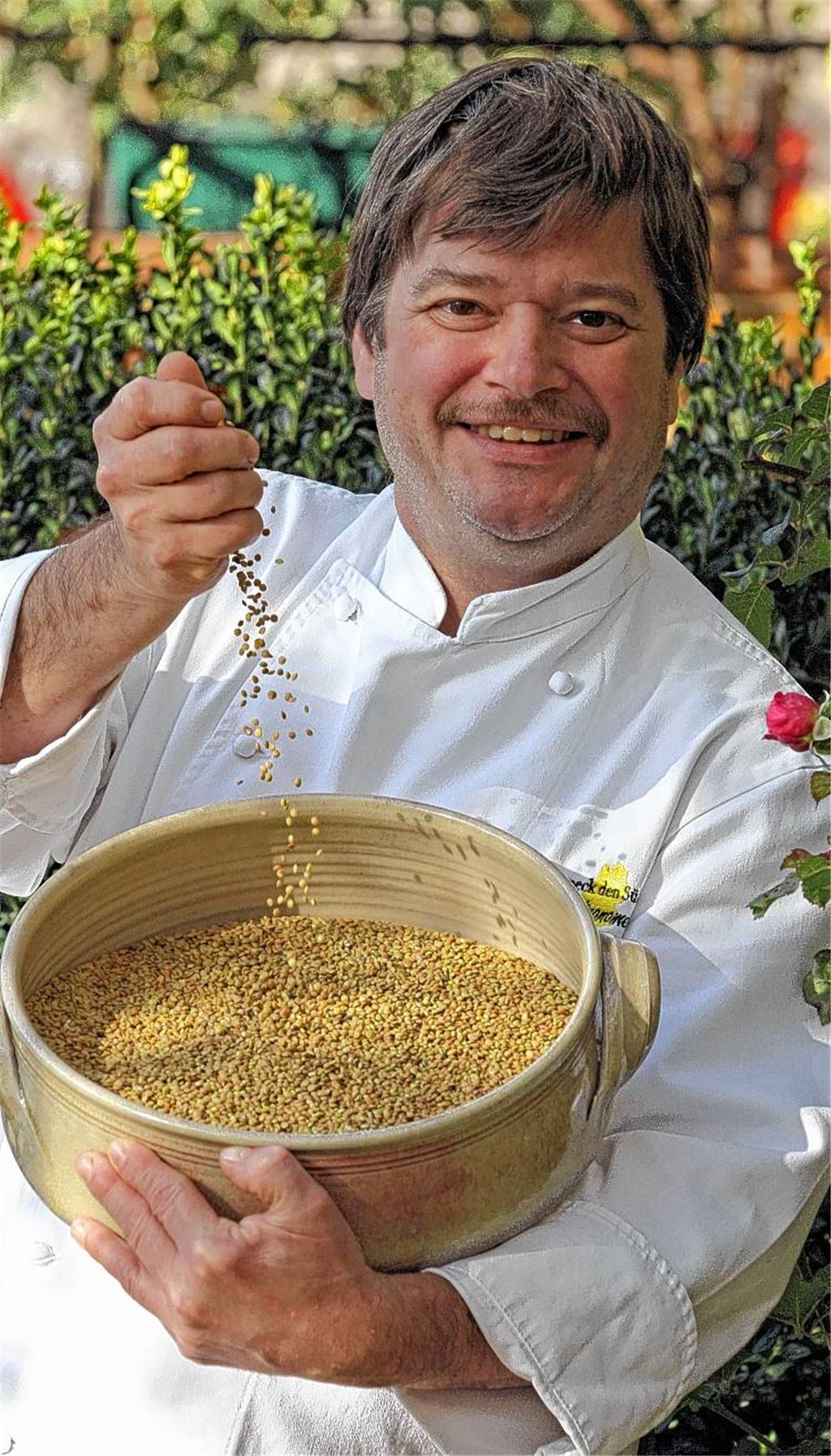 Georg Barta vom Diefenbacher Gasthaus „Zum Ochsen“ vertraut auf Alblinsen. 