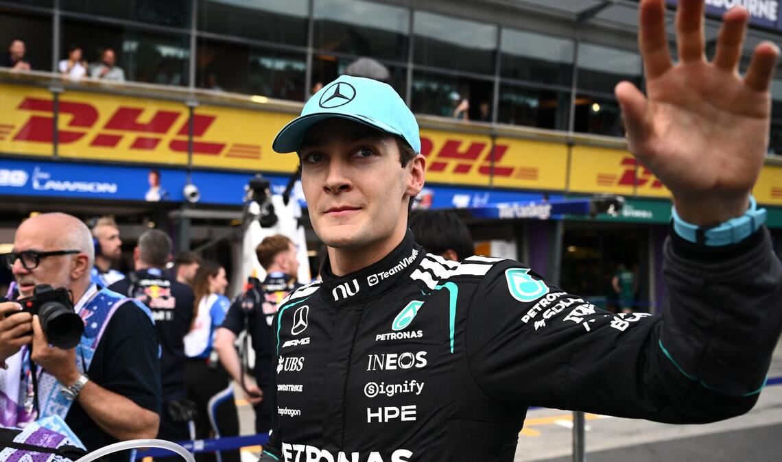 George Russell darf sich feiern lassen.