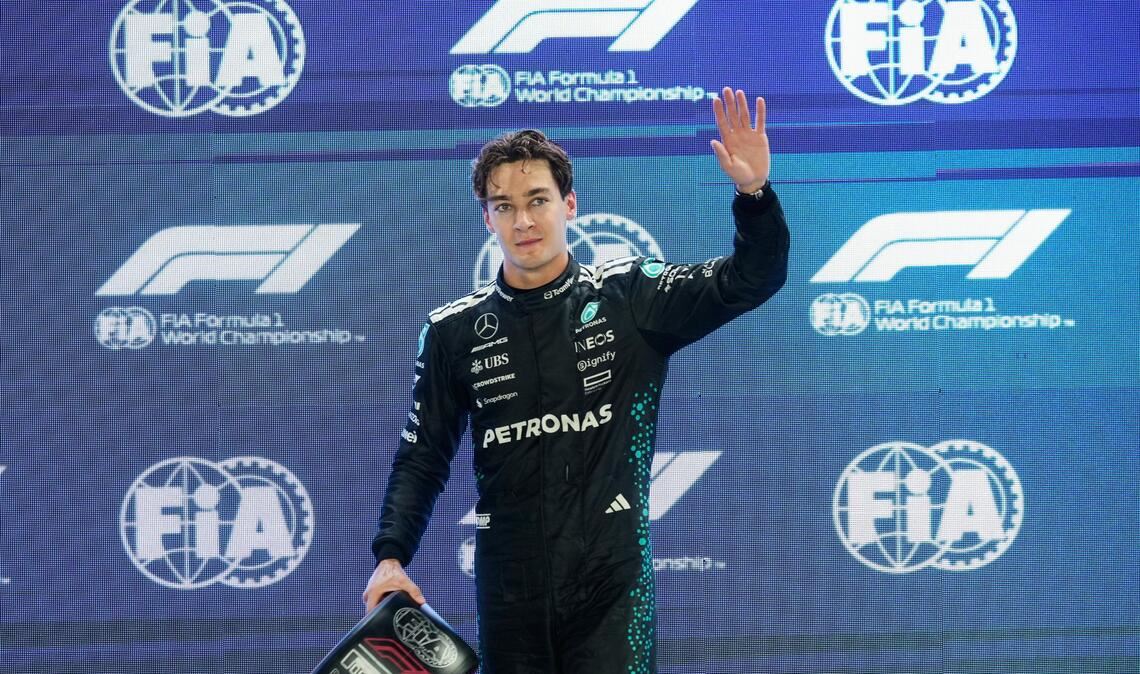 George Russell holte sich mit einem Streckenrekord die Pole Position.