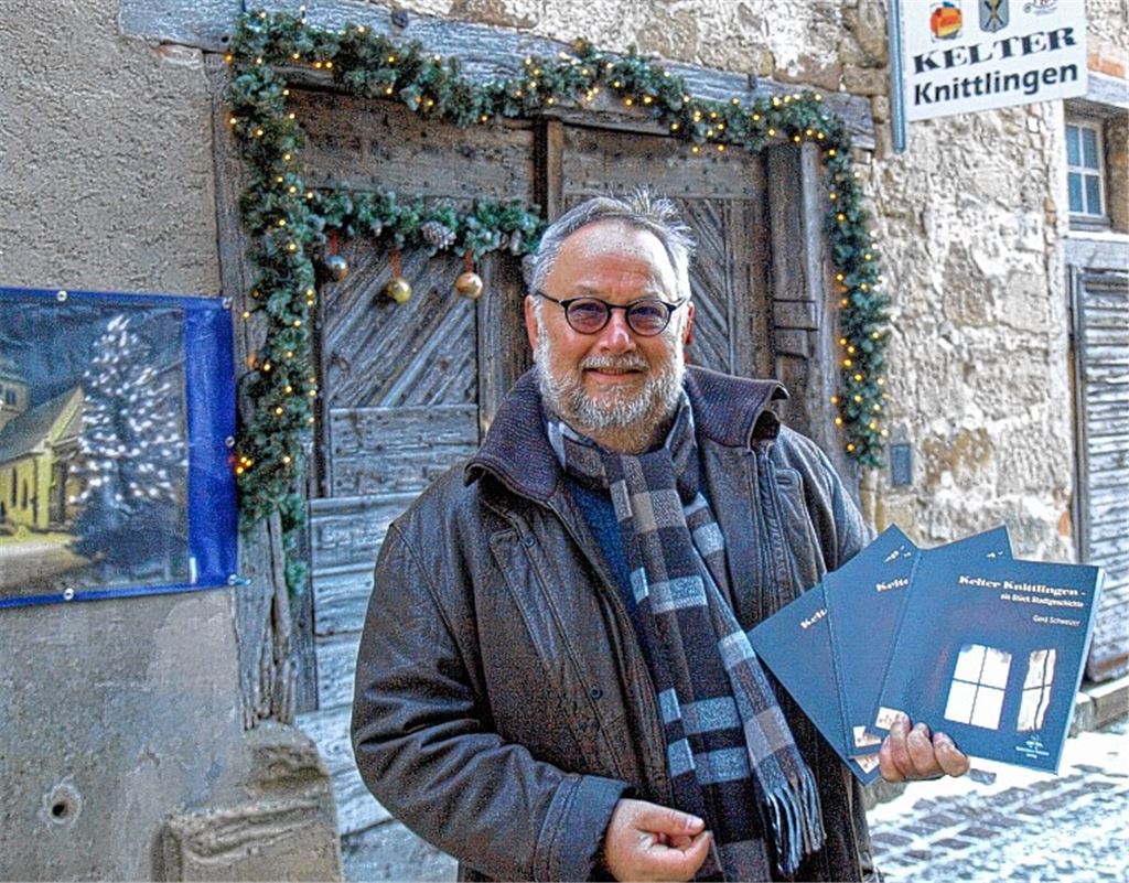 Gerd Schweizer hat der historischen Kelter seines Heimatorts ein Buch gewidmet und gibt dabei einen Einblick in die Stadtgeschichte.