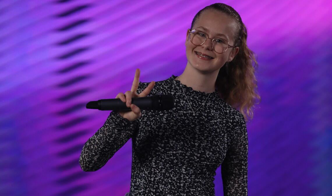 Gesangstalent Mia Kühner aus Schmie. Foto: Aliaksandr Bylchynski