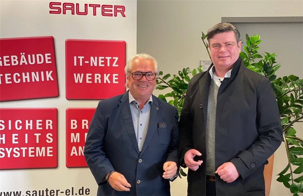 Geschäftsführer Gerhard Sauter (li.) und Heiko Mössner vom TSV Knittlingen.Foto: privat