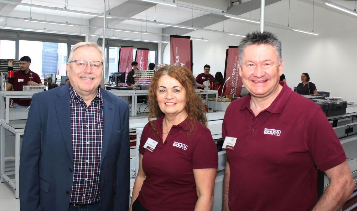 Geschäftsführer Jürgen Pfab (li.), Irma Aschenbrenner und Tilo Schneider. Foto: Prokoph