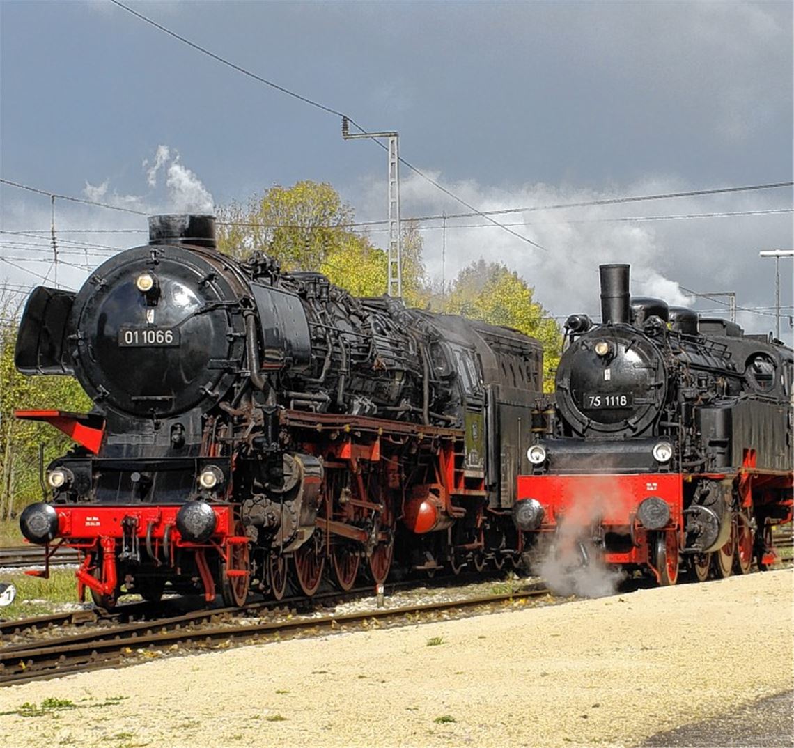 Geschichte auf Schienen.