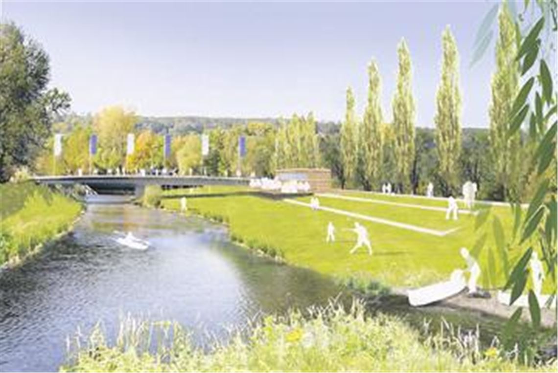Gestalterische Visionen: Bei der kleinen Gartenschau in Mühlacker soll mit den künftigen Enzgärten eine neue Grüne Mitte entstehen. Foto: Stadt Mühlacker