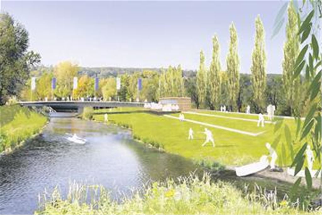 Gestalterische Visionen: Bei der kleinen Gartenschau in Mühlacker soll mit den künftigen Enzgärten eine neue Grüne Mitte entstehen. Foto: Stadt Mühlacker