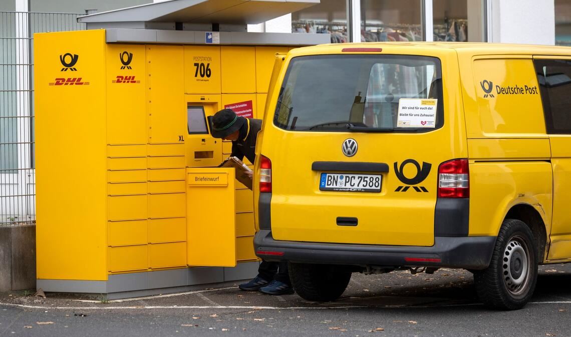 Gestatten, eine Postfiliale: ein Automat in Sankt Augustin (NRW), der als Filiale anerkannt wurde.