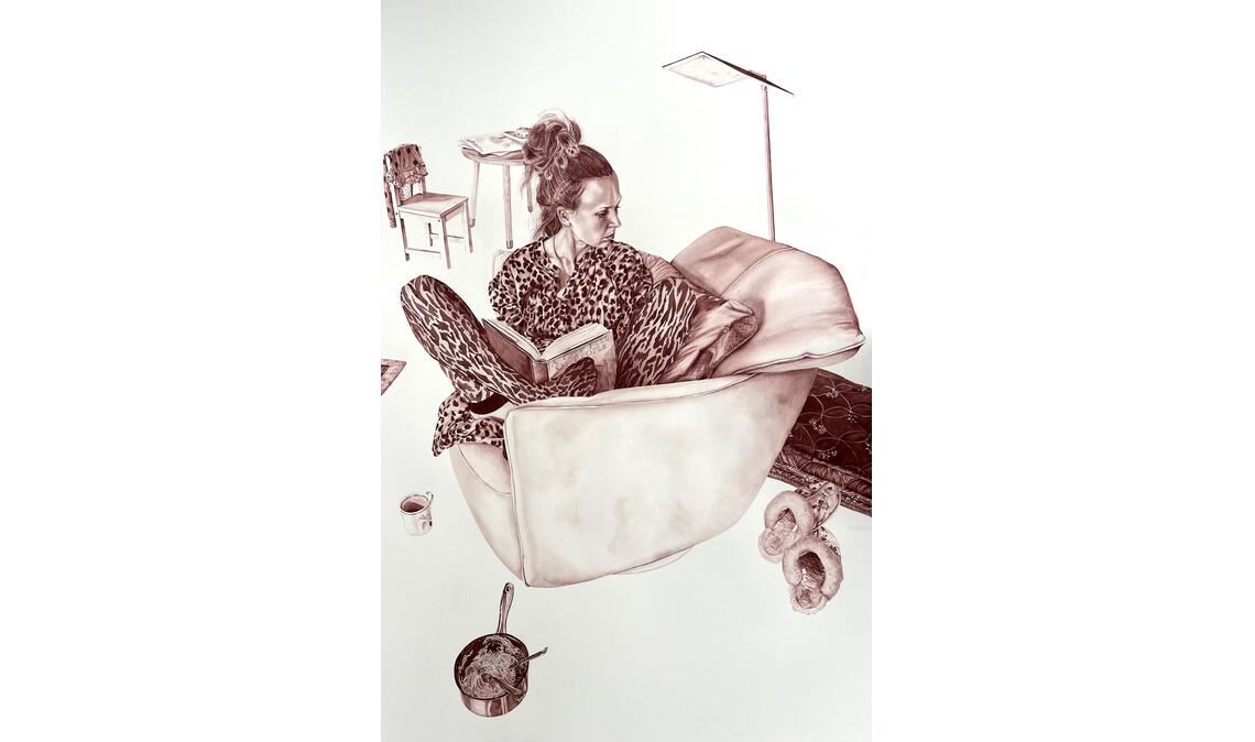 Gezeigt wird bei der „art Karlsuhe“ unter anderem das hier abgebildete Werk „A city full of people“. Abbildung: privat