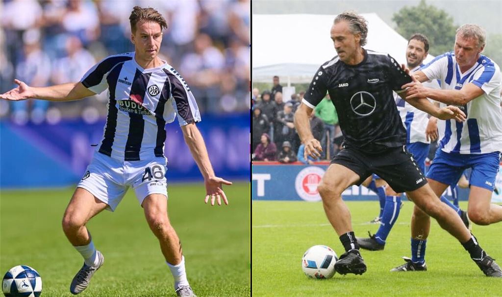Gianluca Gaudino führt Regie beim VfR Aalen, Papa Maurizio ist noch bei Benefizspielen und auch in der VfB-Traditionself am Ball.