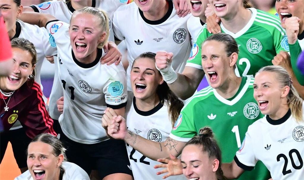 Gibt es auch am Mittwoch Grund zum Jubel für die DFB-Frauen? Das EM-Halbfinale gegen Spanien steht an.