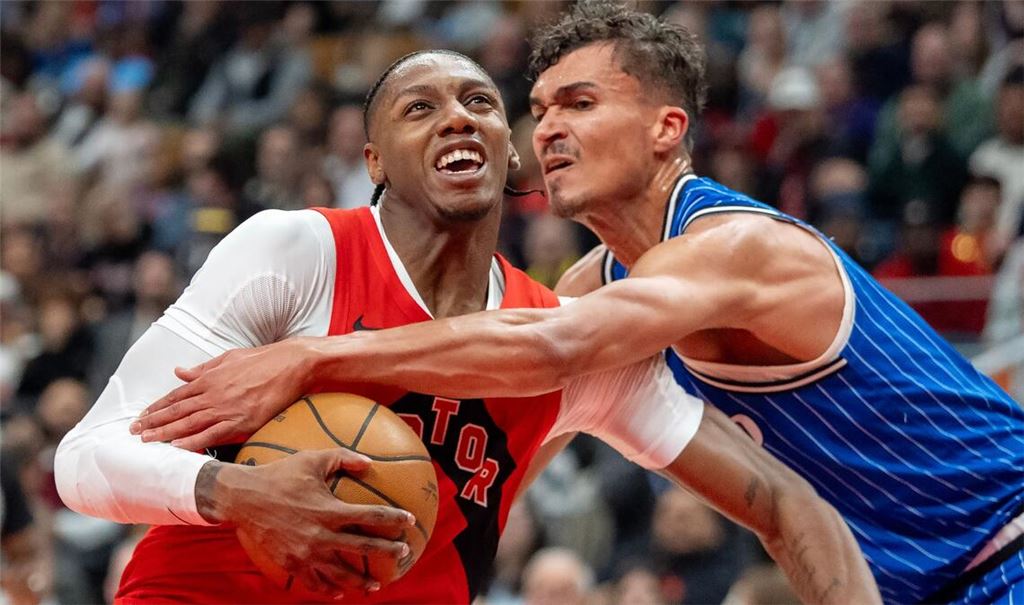 Ging mit den Orlando Magic in Toronto unter: Tristan da Silva (re).