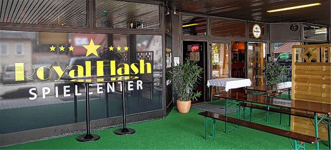 Gleicher Tatort, andere Tatumstände: die Spielothek an der Frankfurter Straße.