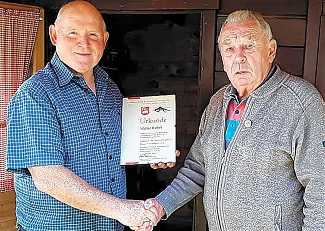 Hohe Auszeichnung für Walter Biebel