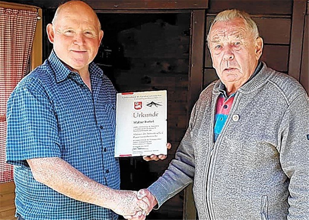 Hohe Auszeichnung für Walter Biebel