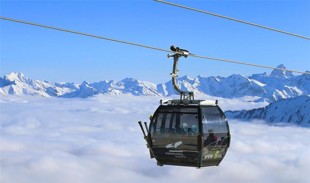 Gondel am Ifen im Kleinwalsertal.